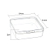 Квадратные пластиковые контейнеры для хранения шарика CON-FS0001-09-4