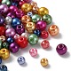 Abalorios de perla de vidrio redondos HY-X0003-01-1