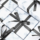 Superfindings 8pcs cajas de regalo de joyería de cartón 14.2x12.1x4.2cm patrón de textura de mármol rectángulo para collares pulseras pendientes anillos regalos para mujer con esponja en el interior CON-BC0001-18B-5