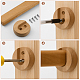 CHGCRAFT 12 Sets Beech Wood Closet Pole Socket FIND-CA0004-90-5