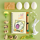 PH PandaHall Easter Clear Stamps Rabbit Wreath Egg Silicone Stamps Bunny Transparent Seal Stamps Film Frame Clear Stamp Seal for Paper Invitation Card Gift Box Photo Album Scrapbook Crafting Supplies DIY-WH0167-57-0107-5