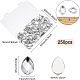 250 шт. имитация тайваньских граненых каплевидных акриловых стразов с плоской задней частью кабошоны GACR-FG0001-06-2