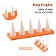 Resin Artificial Marble Ring Finger Display Stands AJEW-I048-07-4