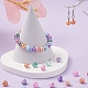 6 couleurs de perles de verre craquelé peintes opaques au four EGLA-YW0001-21-7