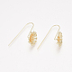 Brass Earring Hooks X-KK-T038-578G-NF-2