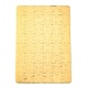 紙熱プレス熱転写工芸パズル  長方形  ゴールデンロッド  13x19cm  48pc DIY-TAC0010-16C-02-1