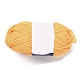ミルクコットン編みアクリル繊維糸  5本撚りのかぎ針編み糸  パンチ針糸  ゴールド  2mm YCOR-NH0001-02H-1