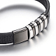 Leather Cord Bracelets BJEW-F317-036-3