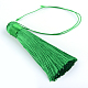 Décorations de pendentif pompon en polyester AJEW-R057-09-1