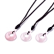Natural & Synthetic Gemstone Pendant Necklaces NJEW-E149-4