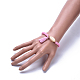 Bracelets élastiques faits à la main de perles heishi en pâte polymère BJEW-JB04250-M-6