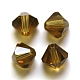 Abalorios de cristal austriaco de imitación SWAR-F022-3x3mm-228-1