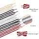 SUPERFINDINGS 5 Pairs 5 Colors Two Tone Flat Polyester Braided Shoelaces DIY-FH0005-41A-02-5