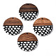 Resin & Walnut Wood Pendants X-RESI-S389-077-1