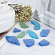 Pandahall 3 colores de vidrio azul cobalto aqua y vidrio de mar verde esmerilado para manualidades y decoración de vidrio de mar a granel GLAA-PH0007-73-8