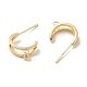 Accessoires de boucles d'oreilles en laiton doré KK-P253-01D-G-2