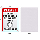 GLOBLELAND Please Leave Packages and Deliveries Here Sign AJEW-GL0001-05C-04-2