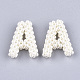 Handmade abs пластик имитация жемчужина тканые бисер X-FIND-T039-18-3