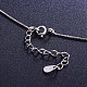 SHEGRACE Lovely Rhodium Plated 925 Sterling Silver Necklace JN489A-4