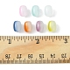 105 pieza de cuentas de vidrio opaco de 7 colores. GLAA-FS0001-43-6