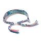 Polyester-cotton Braided Rhombus Pattern Cord Bracelet FIND-PW0013-001A-02-4