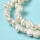 Naturales keshi abalorios de perlas hebras PEAR-E017-27-4