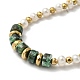 Bracelets en perles naturelles et malachite BJEW-K238-01G-4