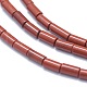 Rosso naturale perline di diaspro fili G-F631-B06-3