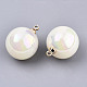 Pendentifs de perle d'imitation acrylique OACR-N010-020A-01-4