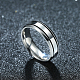 Regali di san valentino anelli coppia in acciaio al titanio per uomo RJEW-BB16471-8-5