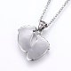 304 Stainless Steel Pendant Necklaces NJEW-E126-07AS-2