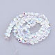 Chapelets de perles en verre électroplaqué EGLA-T004-02-2