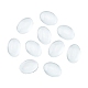 Transparent Oval Glass Cabochons GGLA-R022-18x13-5