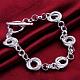 Exquisite Brass Ring Link Bracelets for Women BJEW-BB08950-3