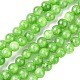 Chapelets de perles rondes en jade de Mashan naturelle X-G-D263-6mm-XS17-1