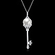 925 Sterling Silver Cubic Zirconia Pendant Necklaces NJEW-BB18738-2