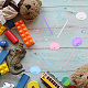 DELORIGIN 16 Sets 4 Colors Plastic Doll Stand Support Frame DIY-DR0001-07-7