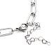 Collares de cadena de clip de hierro NJEW-JN03059-02-3