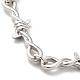 Alloy Thorns Link Chain Bracelet BJEW-C026-01P-2