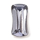 Apuntado hacia atrás & dorso plateado Diamante de imitación de cristal Cabujones GLAA-B012-59A-2