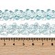 Прозрачные стеклянные бусины GLAA-H038-02C-4