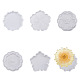 Boutigem 6pcs 6 ensembles de moules de tapis de tasse de fleur de silicone de style DIY-BG0001-21-1
