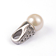 304 acier inoxydable pendentifs perle acrylique à billes STAS-L169-127B-2