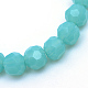 Opaque Solid Glass Bead Strands GLAA-R166-4mm-02I-2