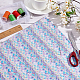 Tissu en polyester et coton à motif d'écailles de poisson DIY-WH0430-114D-5