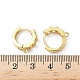 Латунные серьги-кольца из прозрачного кубического циркония KK-G536-08G-3