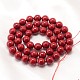 Bollos de perlas redondas de perlas de concha pintada para hornear BSHE-L011-4mm-B007-3