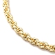 Brass Rope & Box Chain Slider Bracelet BJEW-B058-04-2