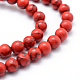 Synthetic Howlite Bead Strand G-E439-6mm-01A-1