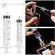 Benecreat香水ディスペンサーキット  プラスチック製の獣医用注射器と注射器ディスペンサーとポンプを含む  ホワイト  36個/袋 DIY-BC0001-18-5